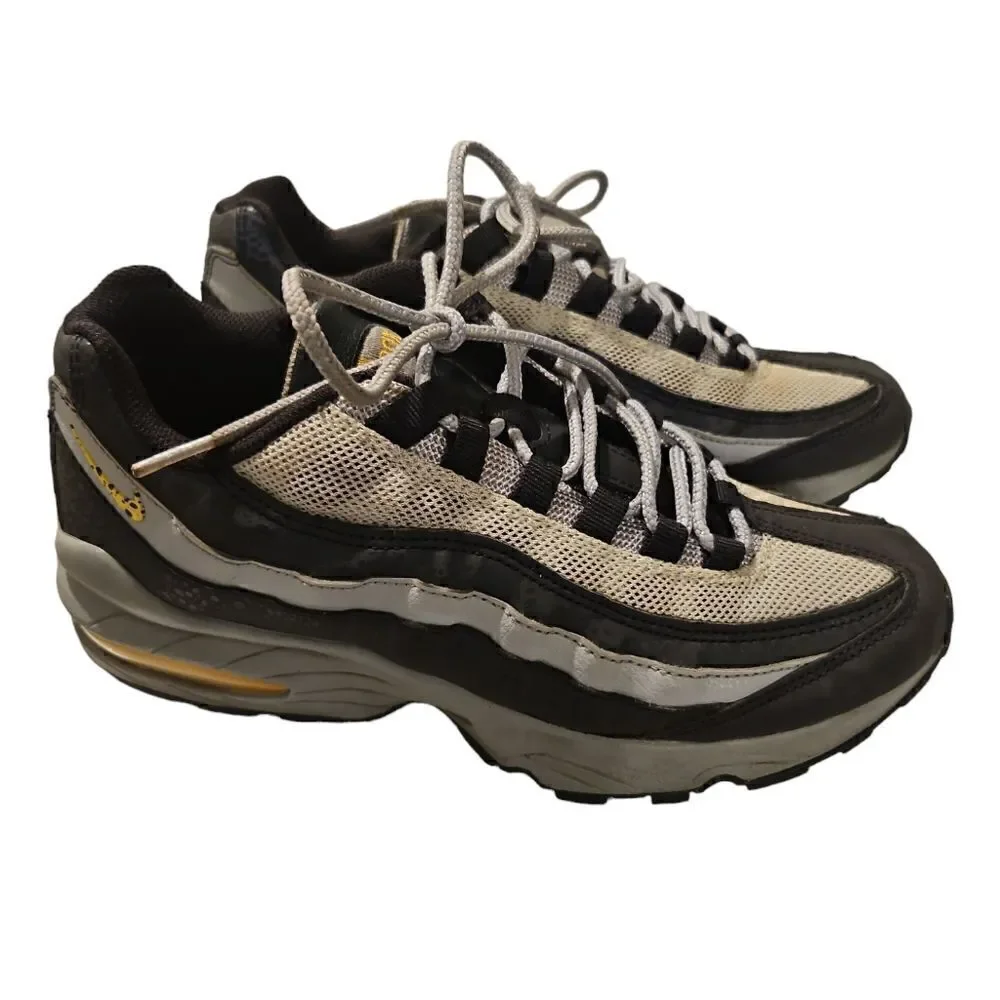 Nike Kids Yellow Gray Air Max 95 GS 6Y